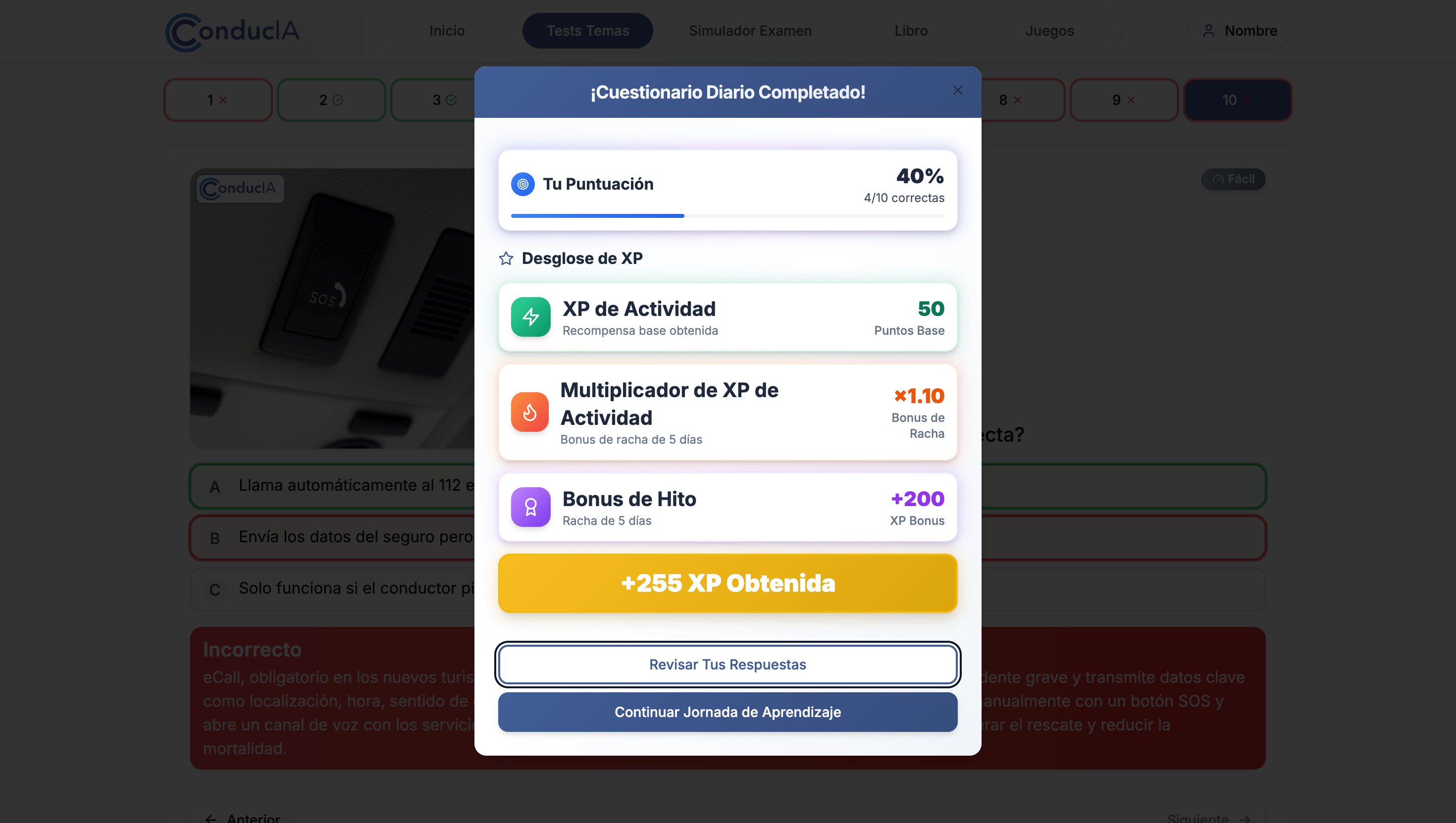 XP Summary Dashboard